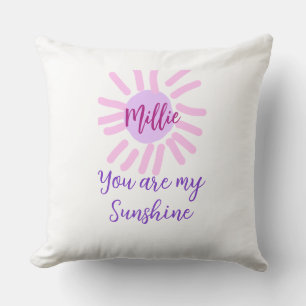 you are my sunshine purple pink pastel sun rays mo cushion