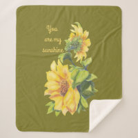 You are My Sunshine Quote Love Sunflower