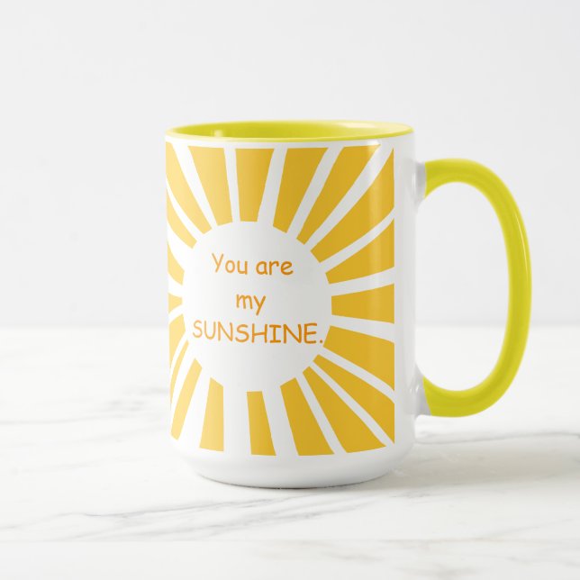 You are my Sunshine Ringer Mug (Right)