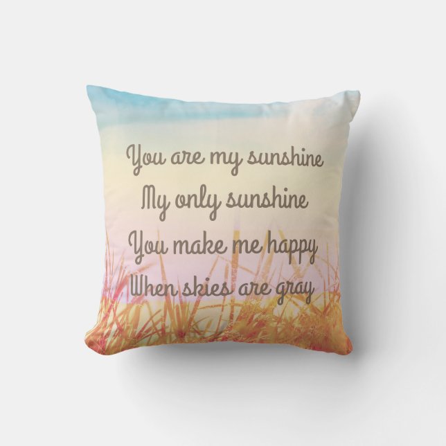 You are my sunshine, romantic cushion (Front)