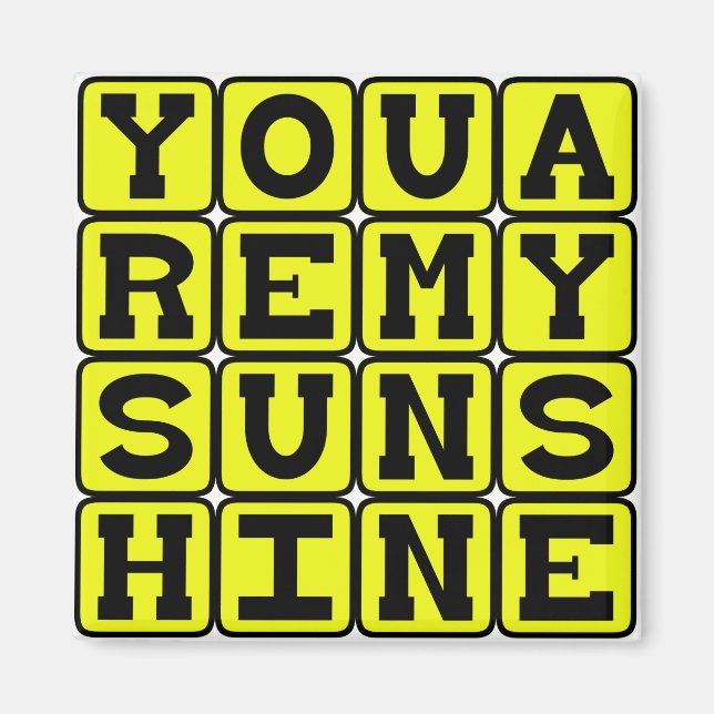 You Are My Sunshine, Romantic Standard Magnet (Front)