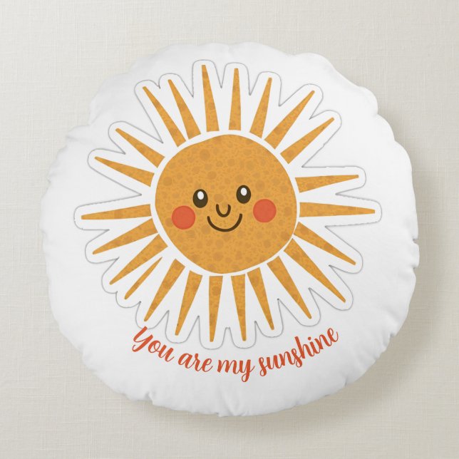 You are my sunshine round cushion (Front)