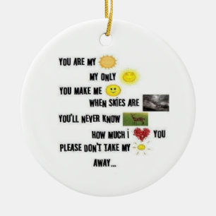 You Are My Sunshine - Round Ornament