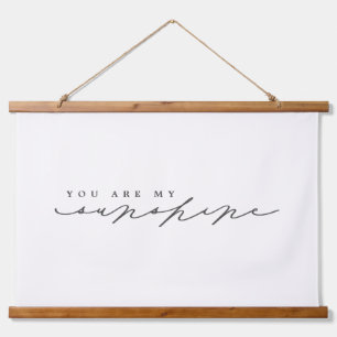 You Are My Sunshine Script Nursery Decor Hanging Tapestry