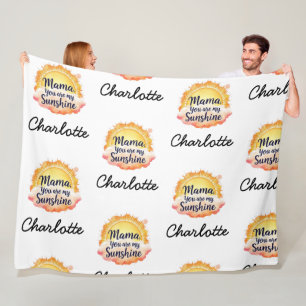 You Are My Sunshine Sentimental Gift For Mum Fleece Blanket
