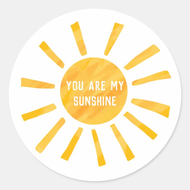 You Are My Sunshine Sticker (Front)