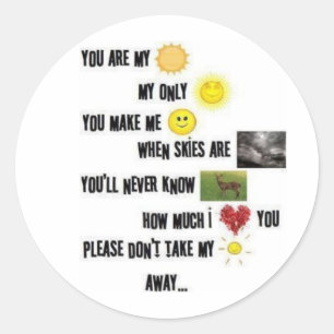 You Are My Sunshine - Sticker