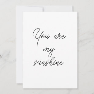 You are my sunshine sun motivation quote mindful holiday card