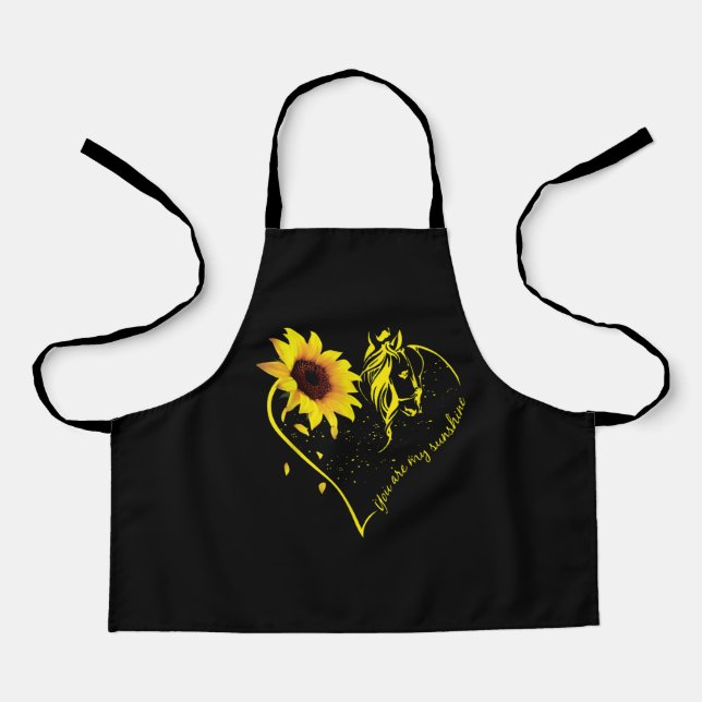 You Are My Sunshine Sunflower And Horse Apron (Front)