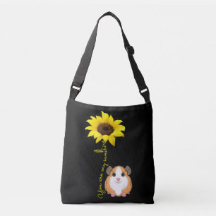 You Are My Sunshine Sunflower Guinea Pig Mom Crossbody Bag