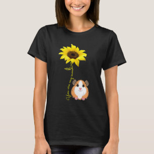 You Are My Sunshine Sunflower Guinea Pig Mum T-Shirt