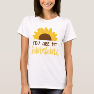 You Are My Sunshine Sunflower Illustration T-Shirt