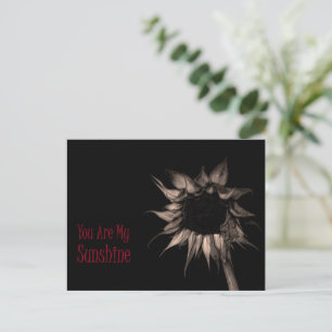 "You Are My Sunshine" Sunflower Postcard