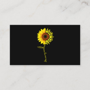 You Are My Sunshine Sunflower Softball Business Card