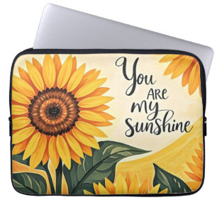 You Are My Sunshine Sunflowers Laptop Sleeve