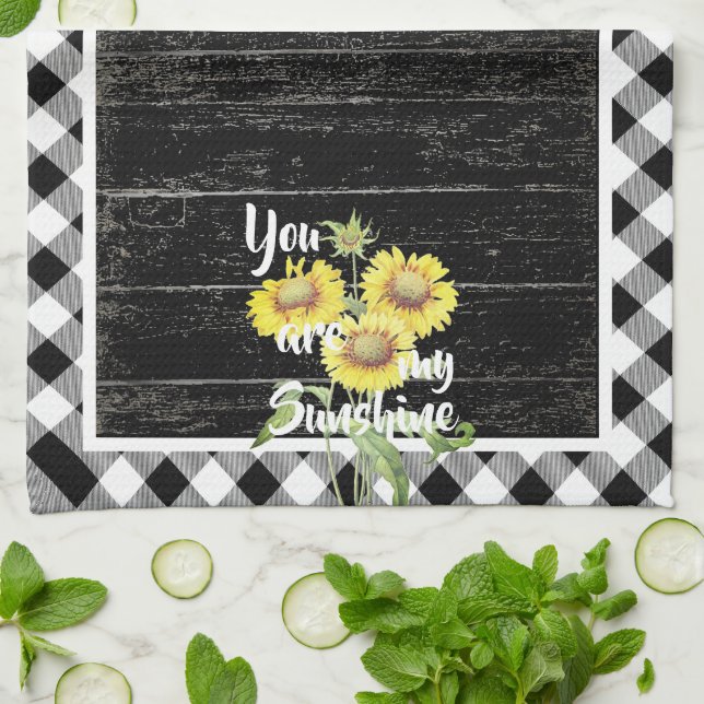 You are my sunshine tea towel (Folded)