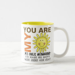 You Are My Sunshine Two-Tone Coffee Mug