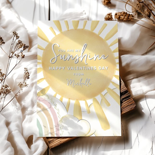 You Are My Sunshine Valentines Day Card (Creator Uploaded)