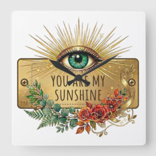 You Are My Sunshine Wall Clock