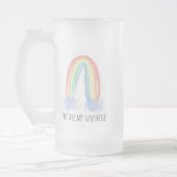 You are my sunshine watercolor painted rainbow