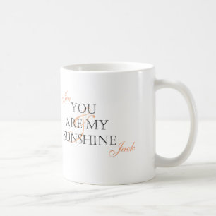 "You Are My Sunshine" with Children's Name Coffee Mug