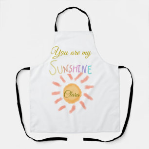 you are my sunshine yellow orange sun rays add nam apron