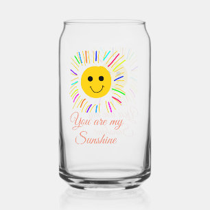 you are my sunshine yellow orange sun rays add nam can glass