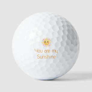 you are my sunshine yellow orange sun rays add nam golf balls