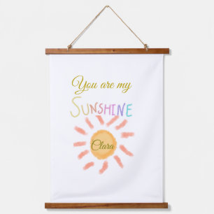 you are my sunshine yellow orange sun rays add nam hanging tapestry