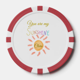 you are my sunshine yellow orange sun rays add nam poker chips