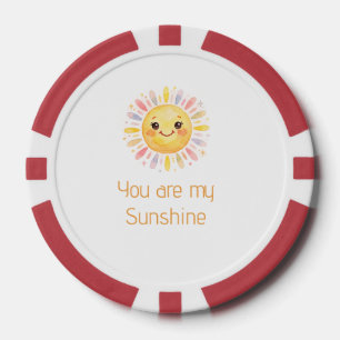you are my sunshine yellow orange sun rays add nam poker chips
