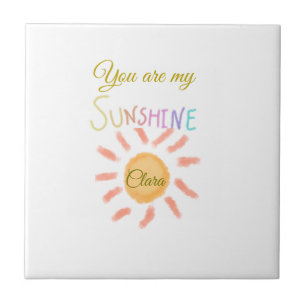 you are my sunshine yellow orange sun rays add nam tile