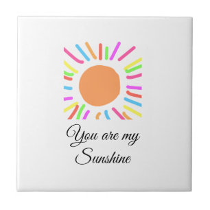 you are my sunshine yellow orange sun rays add nam tile
