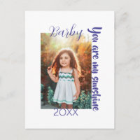 you are my sunshine yellow PHOTO NAME YEAR PURPLE