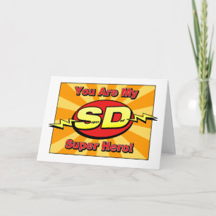 You Are My Super Hero Father's Day Card