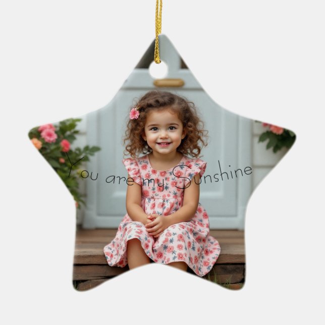 You Are My Sushine Christmas Ornament (Front)