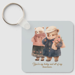 You Are My Today Quote Key Ring
