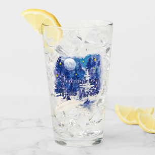 You Are My True North Glass