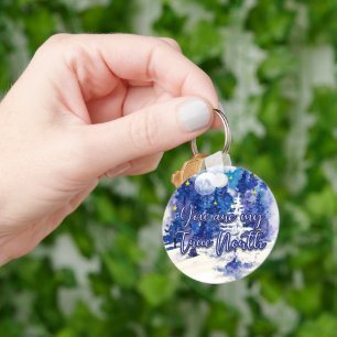 You Are My True North Key Ring