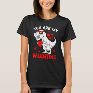 You Are My Valentine Dinosaur Rex Retro Valentine' T-Shirt
