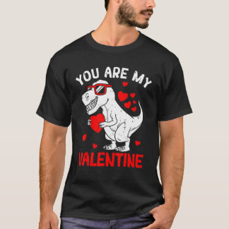 You Are My Valentine Dinosaur Rex Retro Valentine' T-Shirt