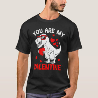 You Are My Valentine Dinosaur Rex Retro Valentine' T-Shirt
