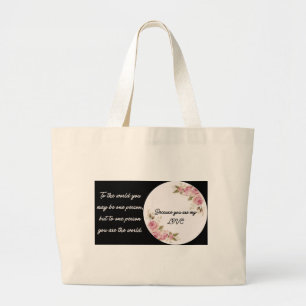 You Are My World: Heartfelt Quote Tote Bag