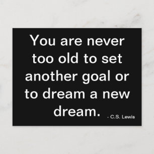 You are never too old - postcard
