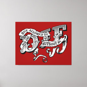 you are not allowed to die without me canvas print