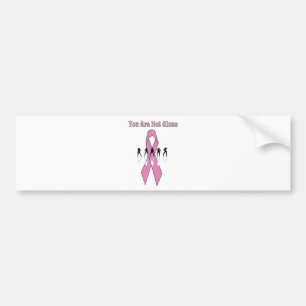 "You Are Not Alone" Breast Cancer Product Bumper Sticker