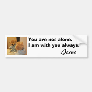 You are not alone Bumper sticker