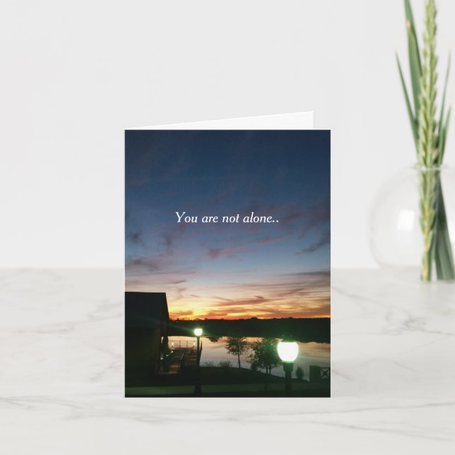 You are not alone card (Front)