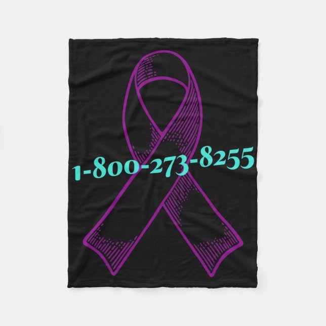 You Are Not Alone  Fleece Blanket (Front)