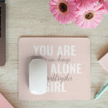 You Are Not Alone Girl Positive Motivation Quote  Mouse Mat<br><div class="desc">You Are Not Alone Girl Positive Motivation Quote</div>